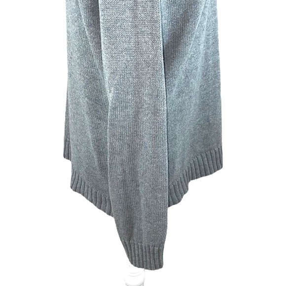 Pria sz L gray cowl neck long sleeve pullover long sleeve midweight knit sweater - Picture 9 of 11